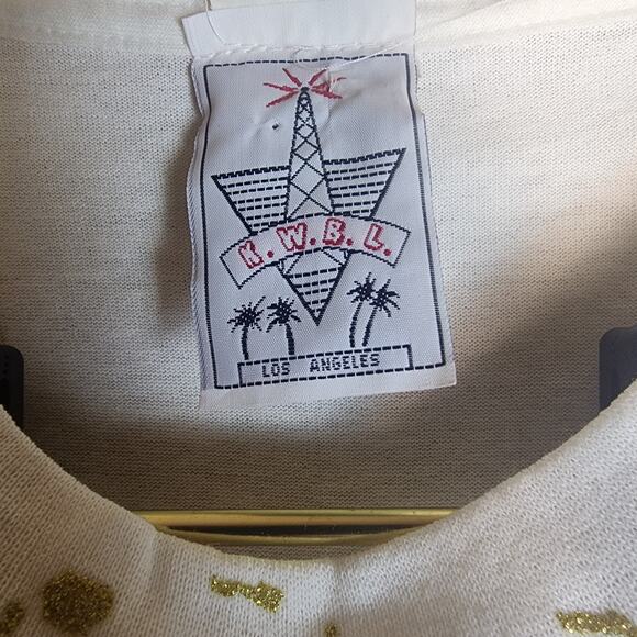 K.W.B.L. Los Angeles Vintage Hand Painted Western Horses Neon Top NWT 90's 1990 - Picture 9 of 12